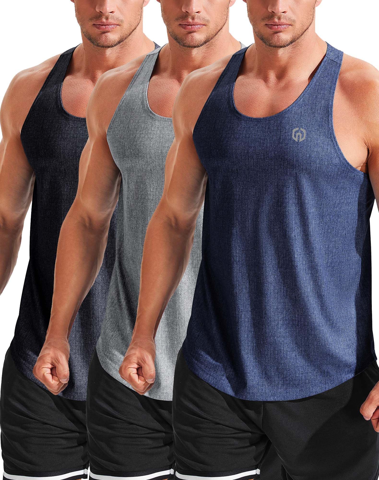 NELEUS Men's Workout Running Tank Top Sleeveless Gym Athletic Shirts