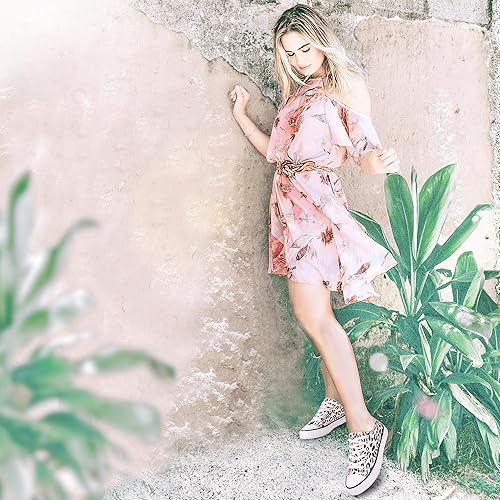 Miniatura 5 de Obtaom Zapatos de lona unisex de caña baja, zapatillas de deporte de moda sin cordones para caminar