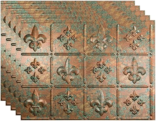 Vista 31 de FASÄDE Fleur-de-lis - Panel decorativo de vinilo para salpicaduras, color ónix cepillado (muestra de 6 x 6 pulgadas)