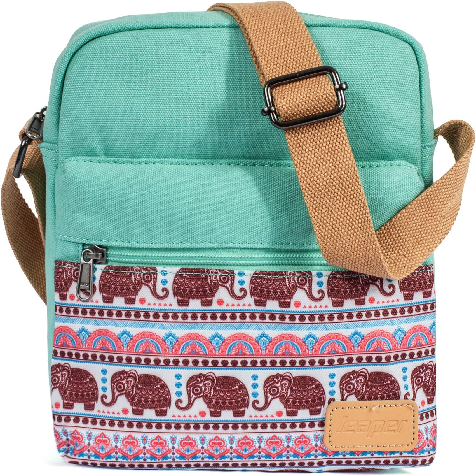 Leaper Girls Crossbody Purses for Kids 2 PCS Cross Body Bag Women Messenger Bag Girls Canvas Bag Cross Body Purse Set