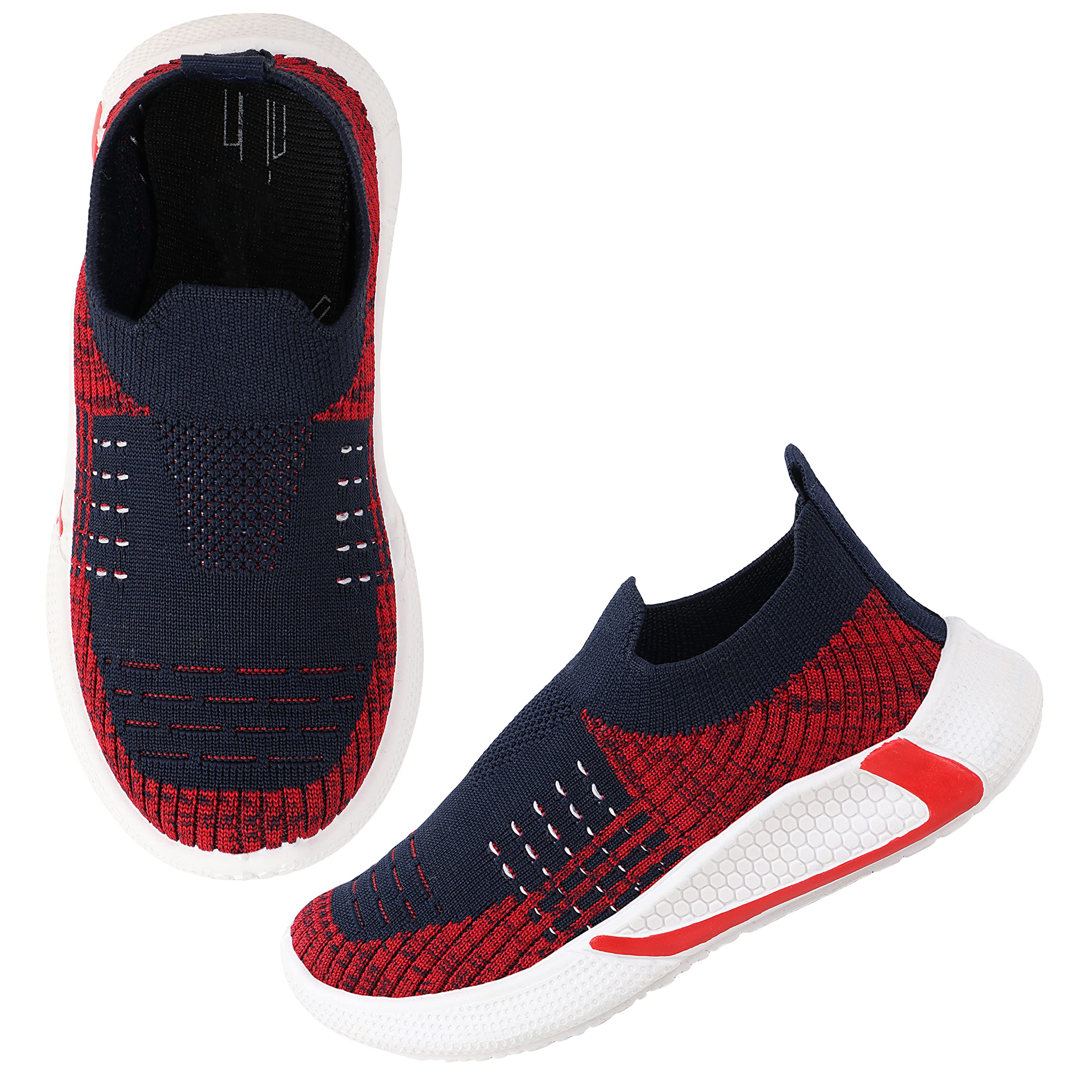 FLYNET-Slip on Comfortable Walking Shoes Sneakers Lightweight & Breathable Unisex-Child Little Kid Casual Shoes(21 Months-4.5 Years)-Pack of 1 Shoes-image-21