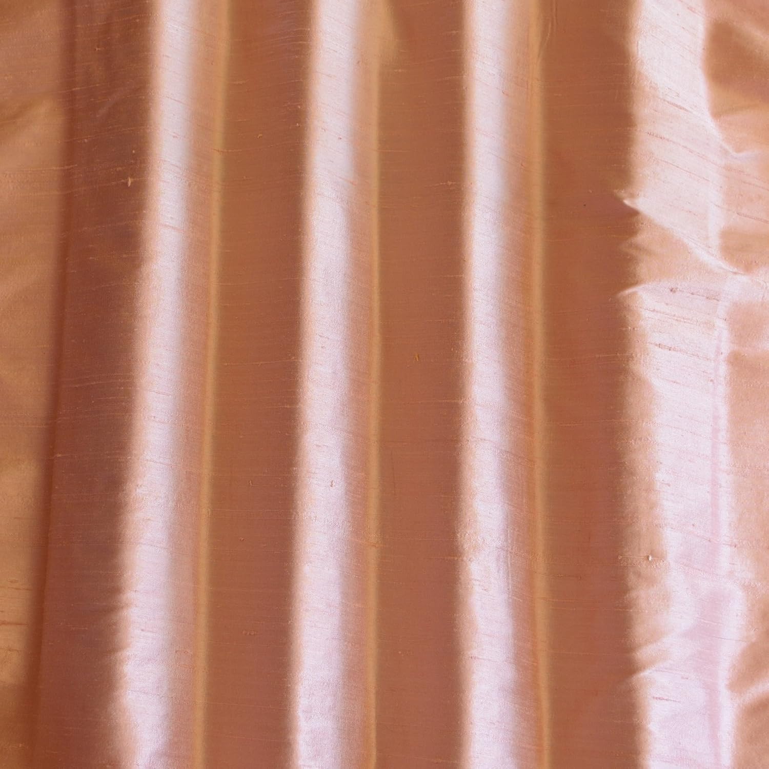 Spanish Pink Dupioni Silk, 100% Silk Fabric, by The Yard, 44" Wide