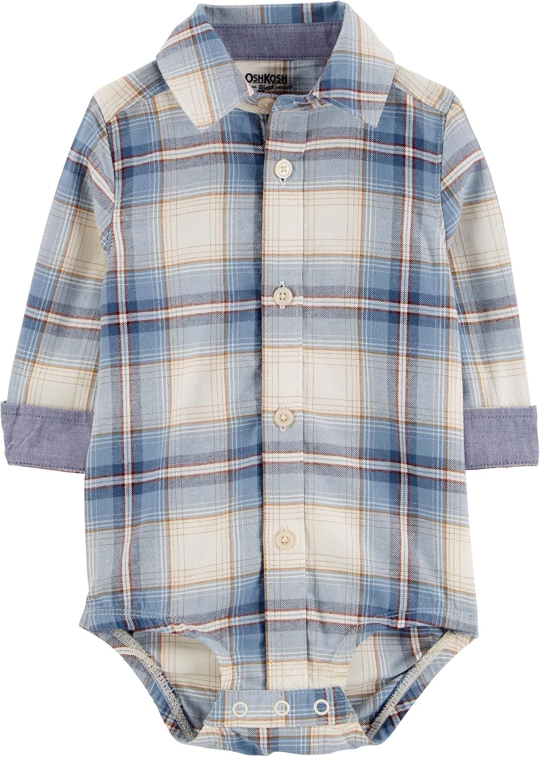 OSHKOSH B'GOSH Baby Boys' Buttonfront Bodysuit