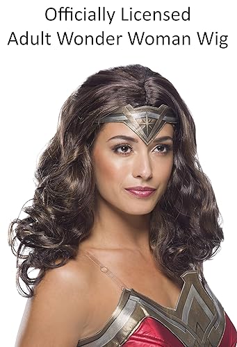 Miniatura 2 de Rubies Ww84 Ww84 Wonder Woman disfraz peluca como se muestra talla única