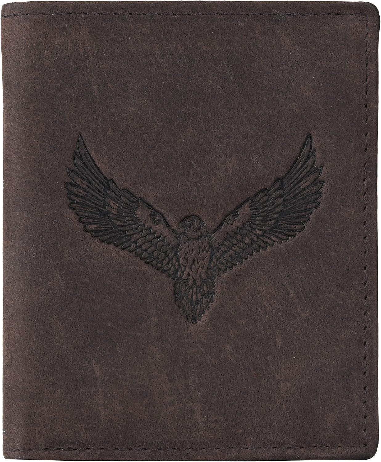 Urban Forest Zenon Vintage Brown RFID Blocking Metal Card Holder Wallet for Men