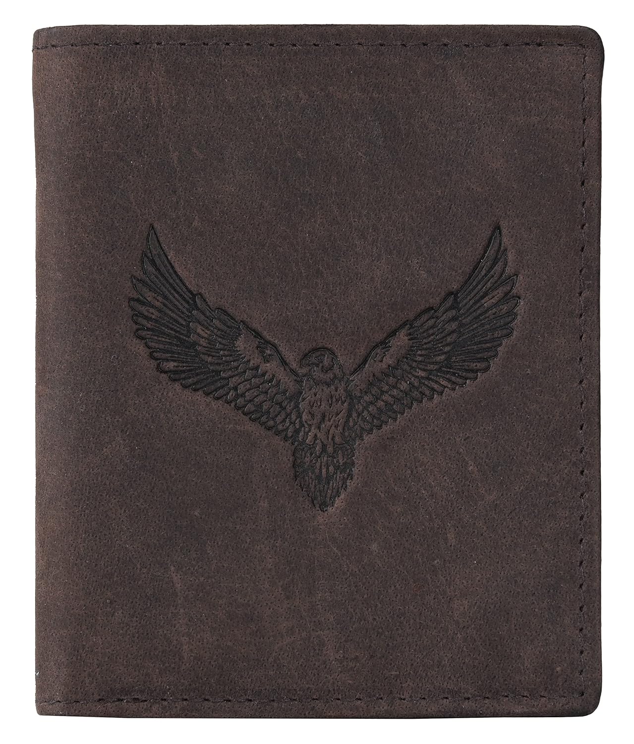 URBAN FOREST Zenon Vintage Brown Metal Card Holder Wallet for Men
