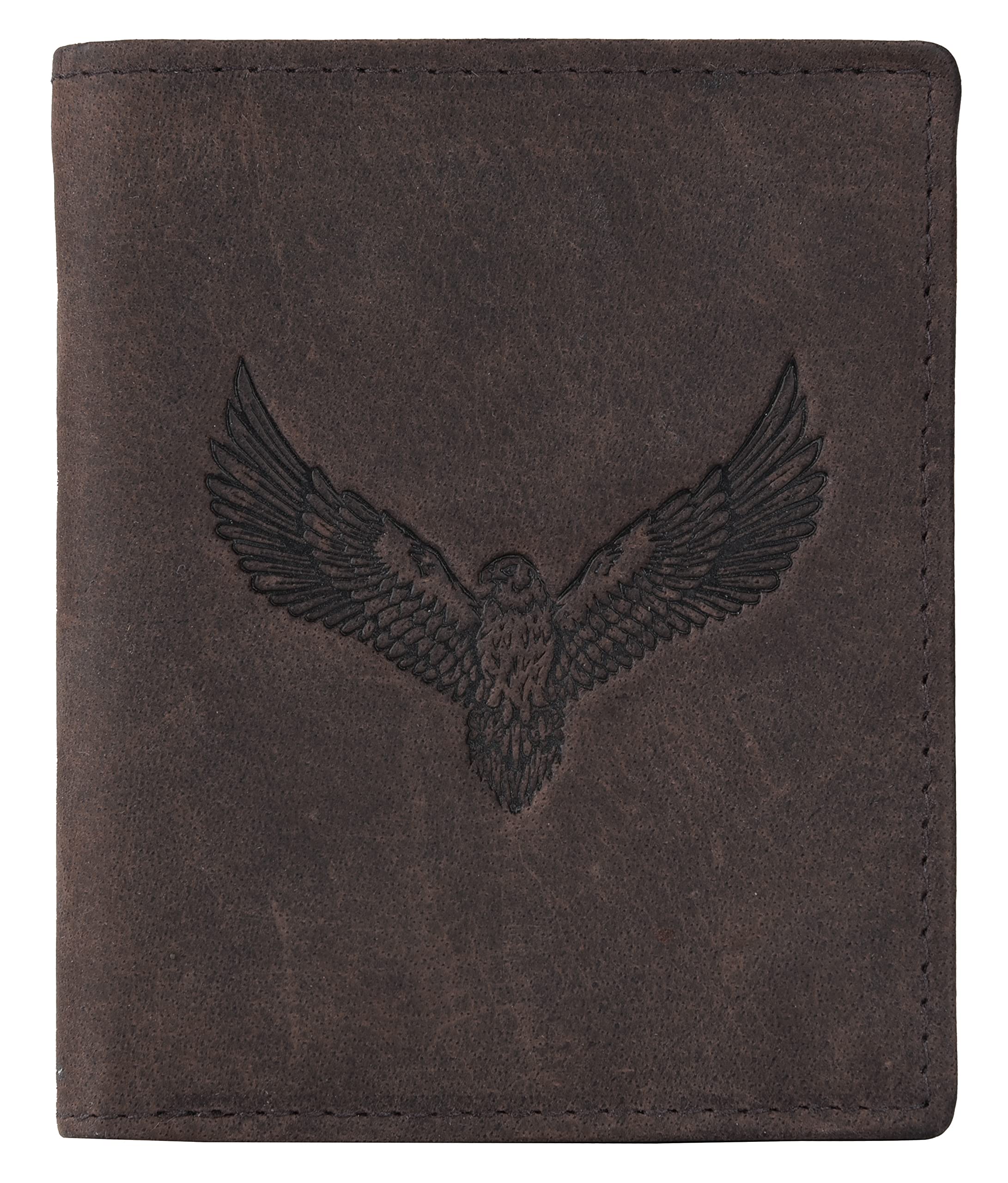 URBAN FOREST Zenon Vintage Brown Metal Card Holder Wallet for Men