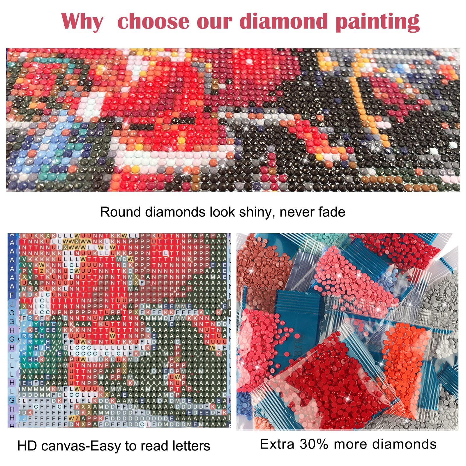Kit Diamanti 5D Fai Da Te Carsilers 30x60cm - Pittura Con Strass Personalizzabile Con Foto