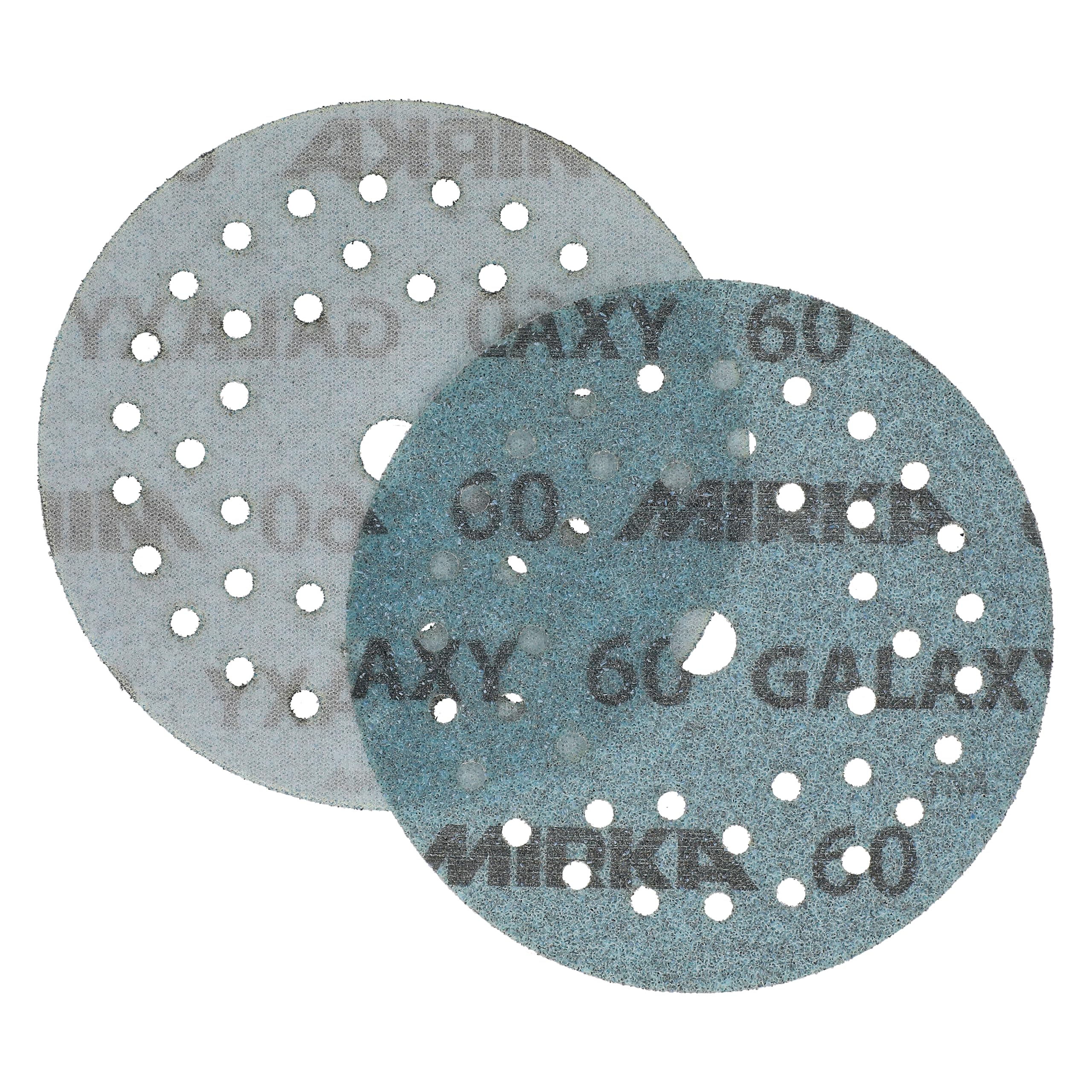 Mirka disque abrasif Galaxy 125 mm auto-aggrippant grain 60 | Compatible avec ponceuses Multifit® performances optimales sur bois époxy et surfaces rivertables usage professionnel