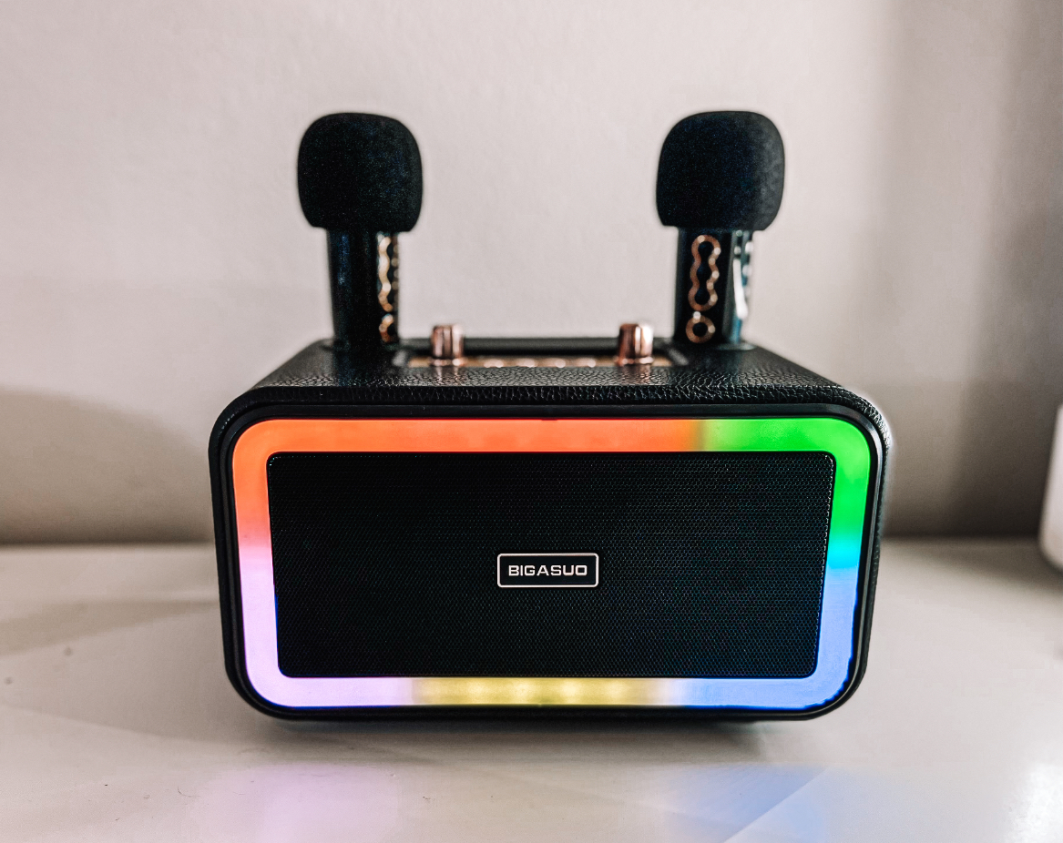 Watch Watch before you buy BIGASUO Wooden Karaoke Machine for