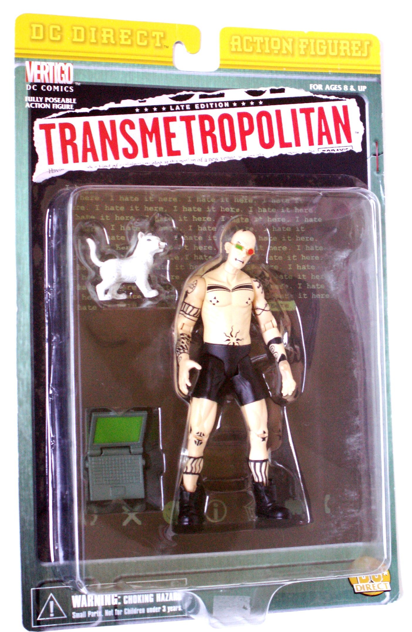 Figurine Articulée DC Collectibles Spider Jerusalem 15cm - Transmetropolitan 1999