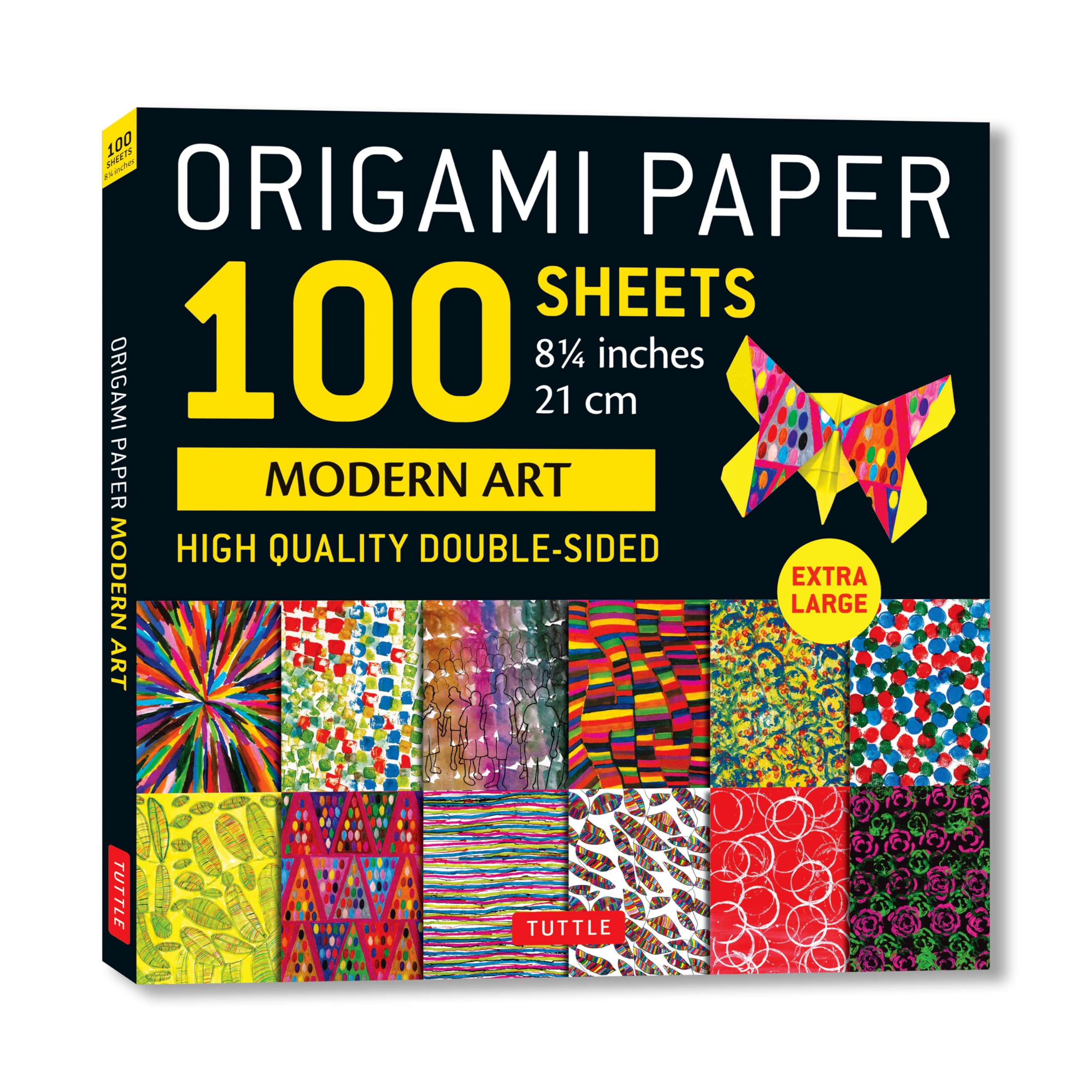 Origami Paper 100 sheets Modern Art 8 1/4"" by  Tuttle Studio - 9780804858922