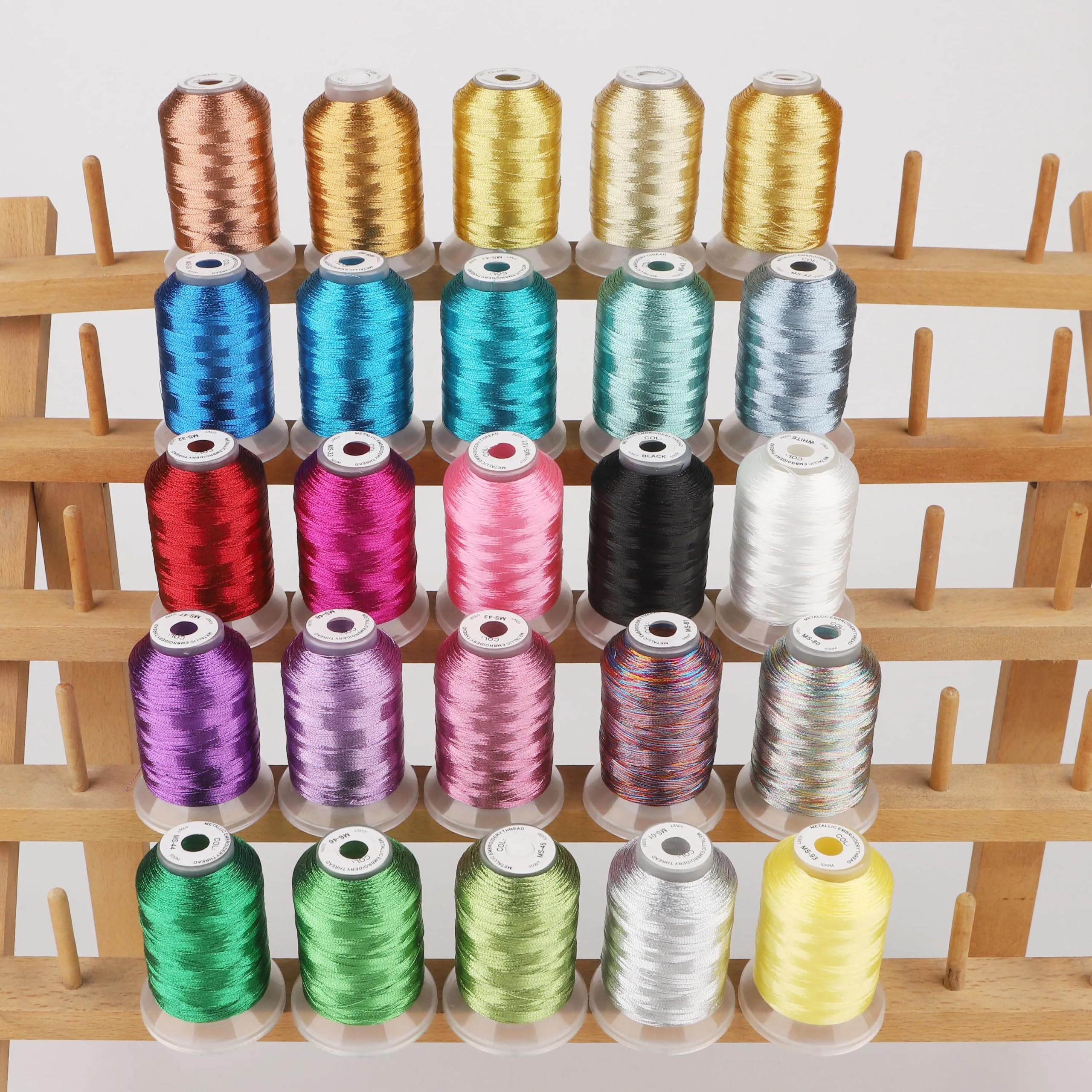 Hilos de Bordar Kit de hilos metálicos for máquina bordar