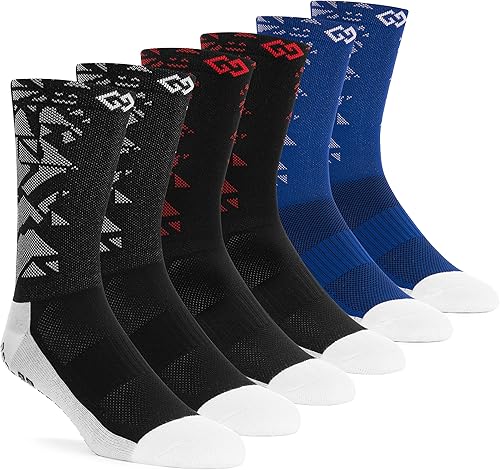 Miniatura 3 de GripGeek Calcetines de fútbol antideslizantes, fútbol, baloncesto, hockeycorrer, calcetines antideslizantes