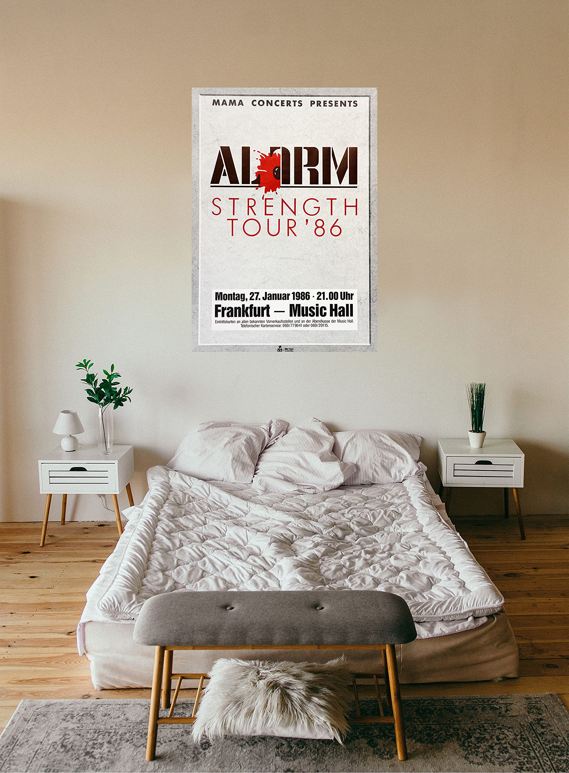 Premium Poster/Plakat | DIN A1 | Wanddeko | Live Konzert Veranstaltung » Alarm - Strength On Tour, Frankfurt 1986 «