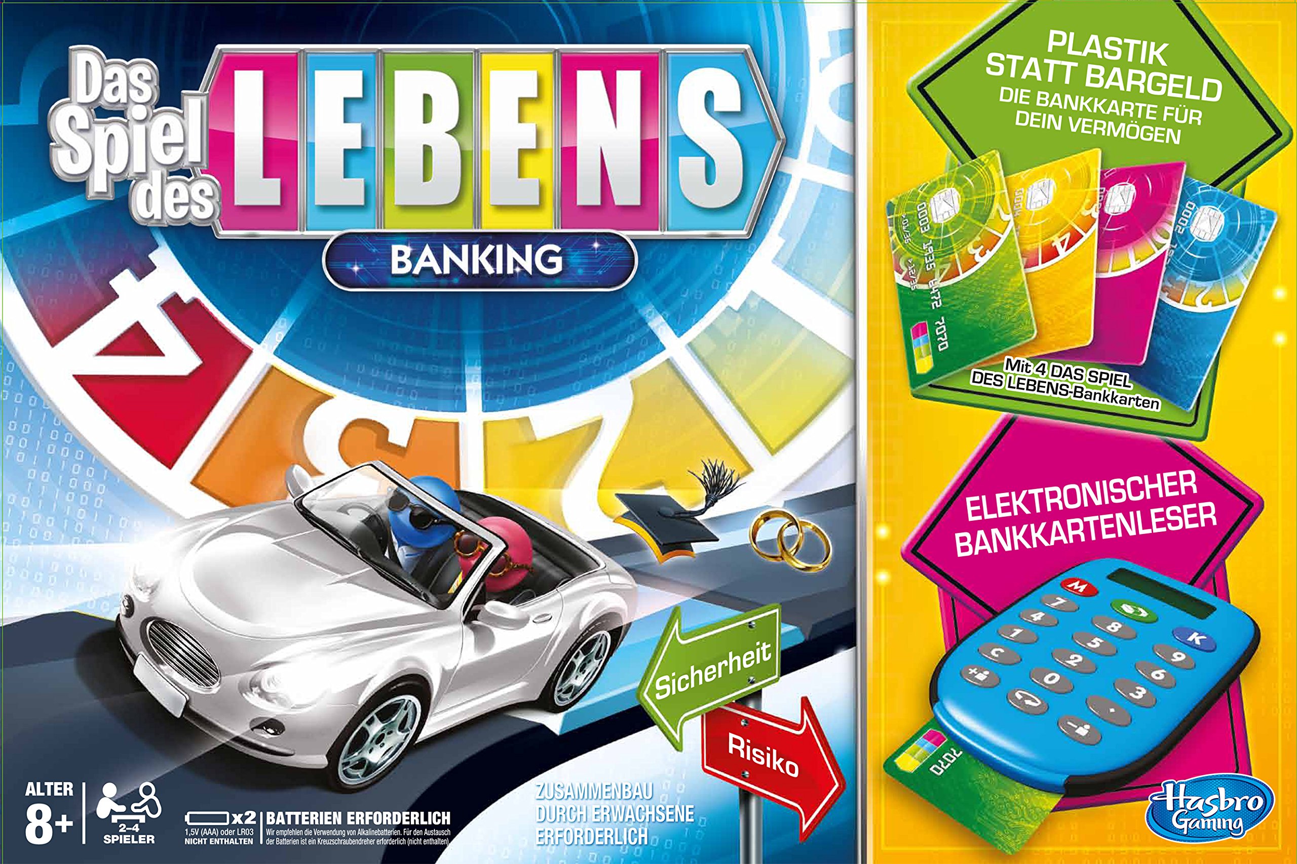 Hasbro A6769100 - Spiel des Lebens Banking, Familien-Brettspiel, deutsche Version