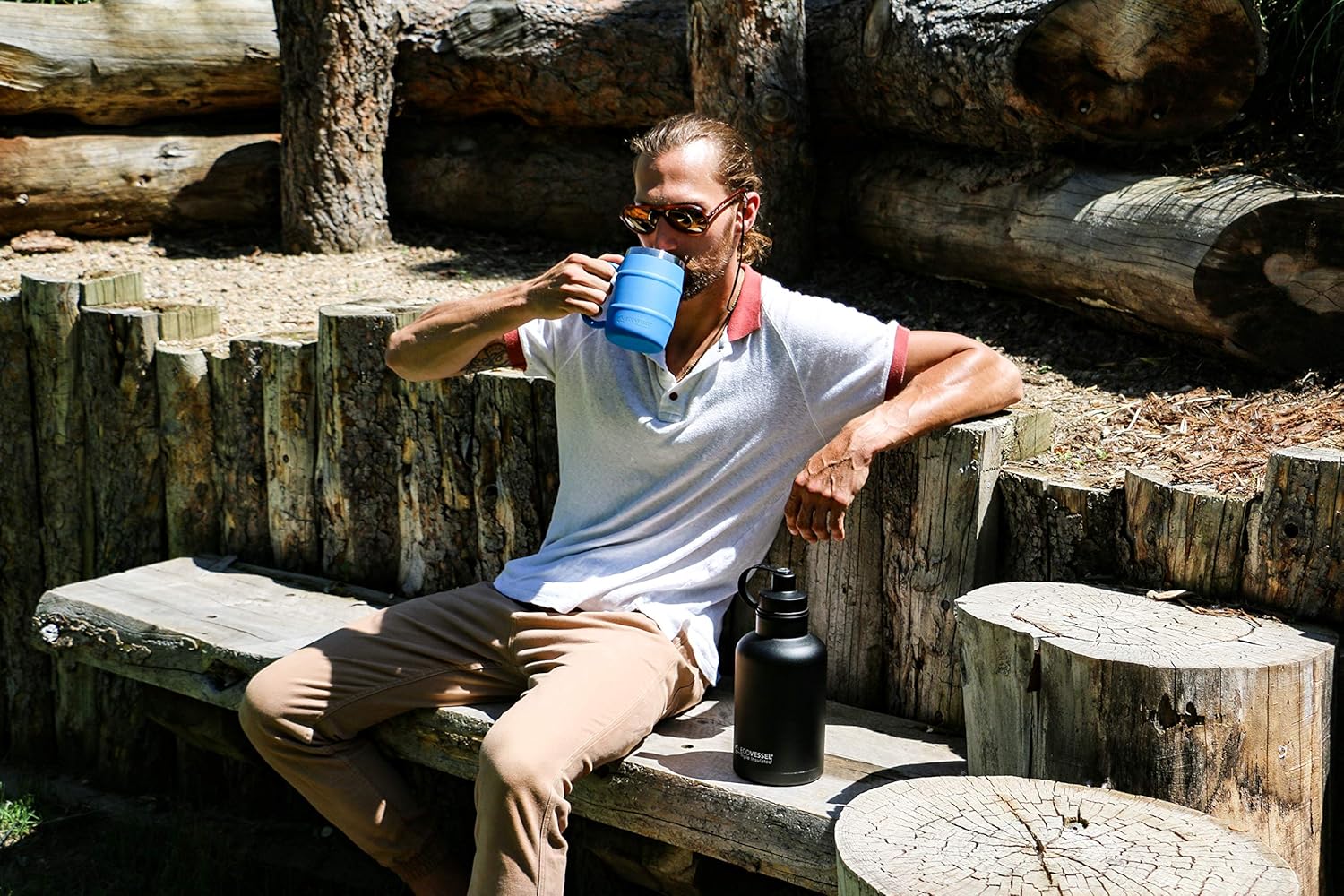 EcoVessel BOSS Triple Insulated Growler - 63oz Silver Express - One Size