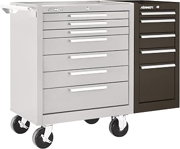 Kennedy Manufacturing 205XB 14" 5-Drawer Industrial Side Cabinet, Tan Brown Wrinkle