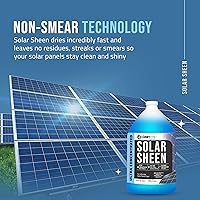 Vista 4 de Limpiador de paneles solares de 1 galón (hace 18.06 oz) - Solución de limpieza súper concentrada para vidrio, metal, madera y plástico - Elimina
