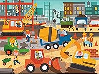 Vista 3 de Petit Collage Rompecabezas de suelo de 24 piezas Rompecabezas grande para niños Rompecabezas completo de 18 x 24 pulgadas Gran regalo