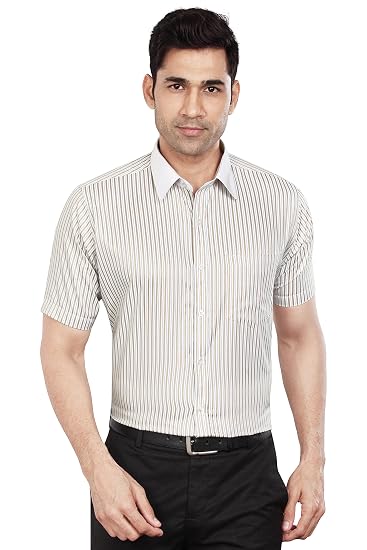 Dudlind Formal Striped Slim Fit Half 