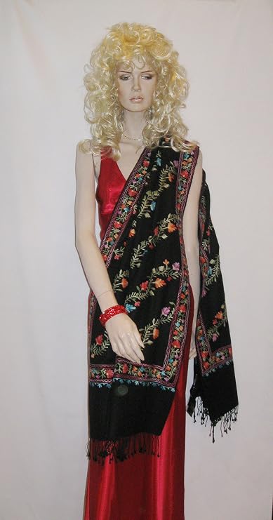 Scarf/Scarves/Shawl/Shawls/Embroidery Shawl from Cashmere Pashmina Group (12)
