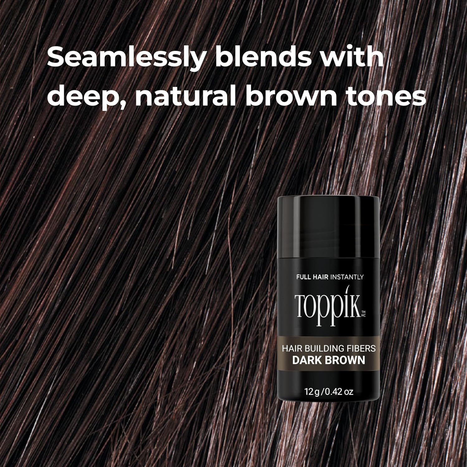 Toppik Hair Building Fibers, Fill In Fine or Thinning Hair Instantly Thicker, Fuller Looking Hair 9 Shades,4 size options