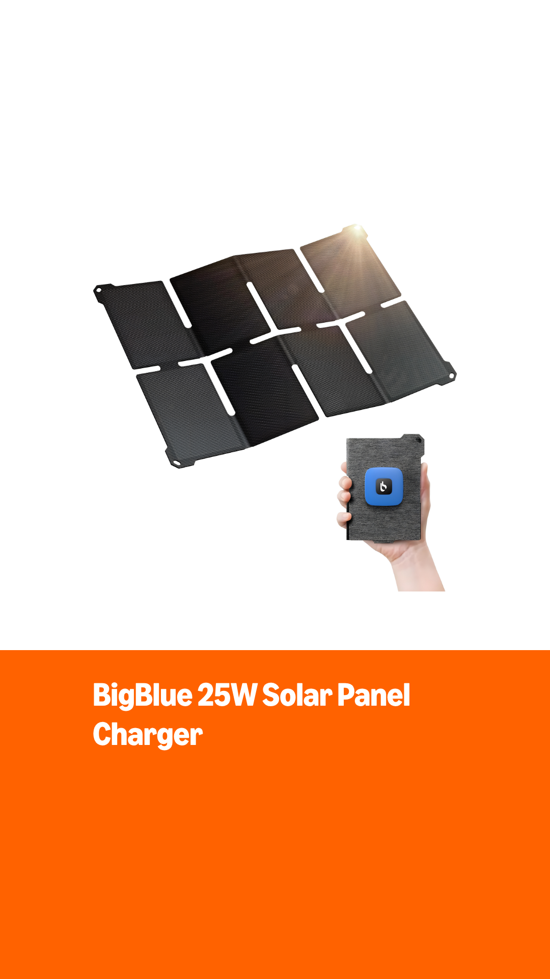 Amazon.com: [Pocket-Size]BigBlue Portable 25W Solar Panel Charger