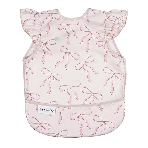 Miniatura 21 de Tiny Twinkle Babero a prueba de desorden para niños | Babero impermeable para comer | Delantal de bebé para alimentar, lavable a máquina, regalo