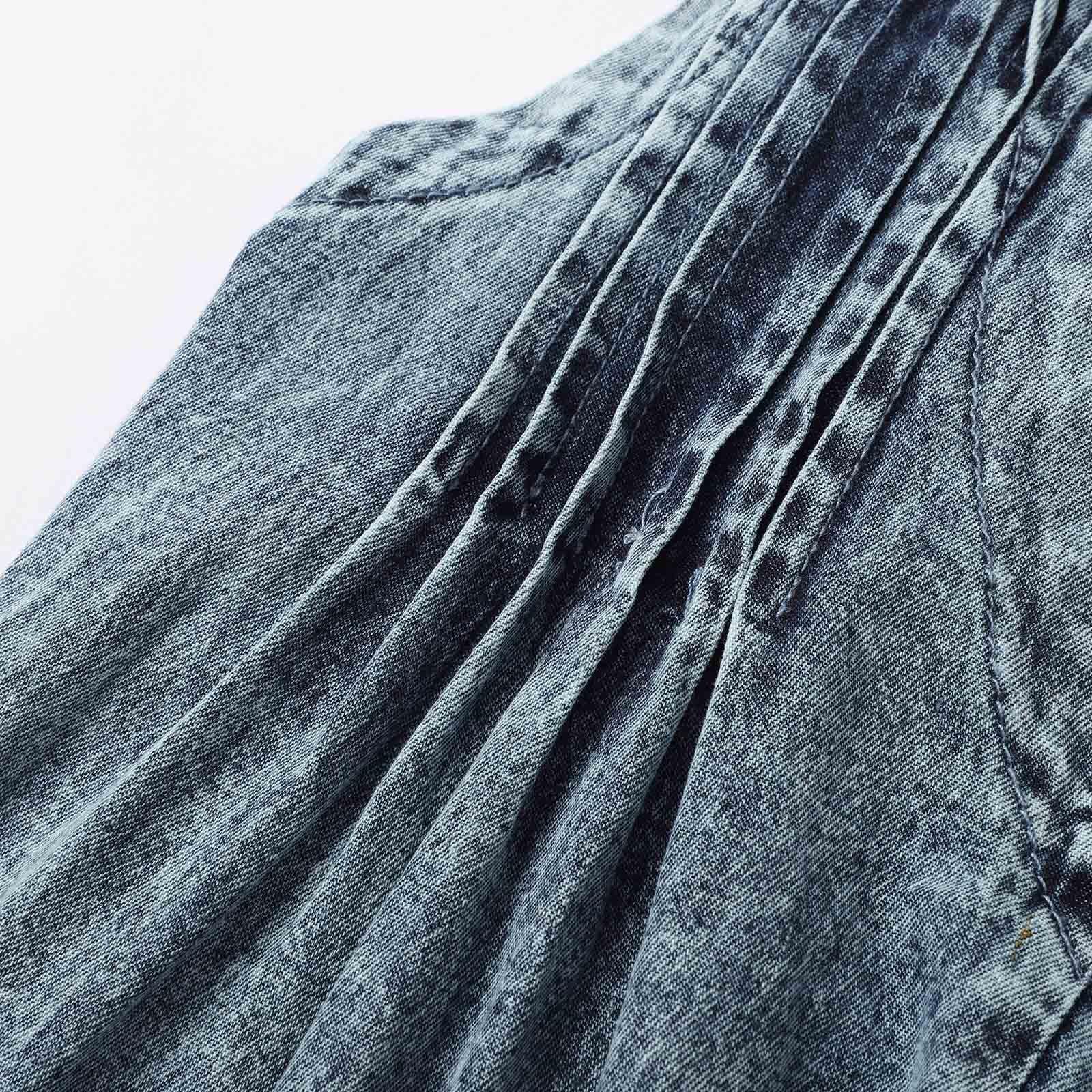 Mono Elegante Mujer Jumpsuit Vaquero para Vestidos Monos Vestido Camisero Vaqueros Peto Tejano Petos