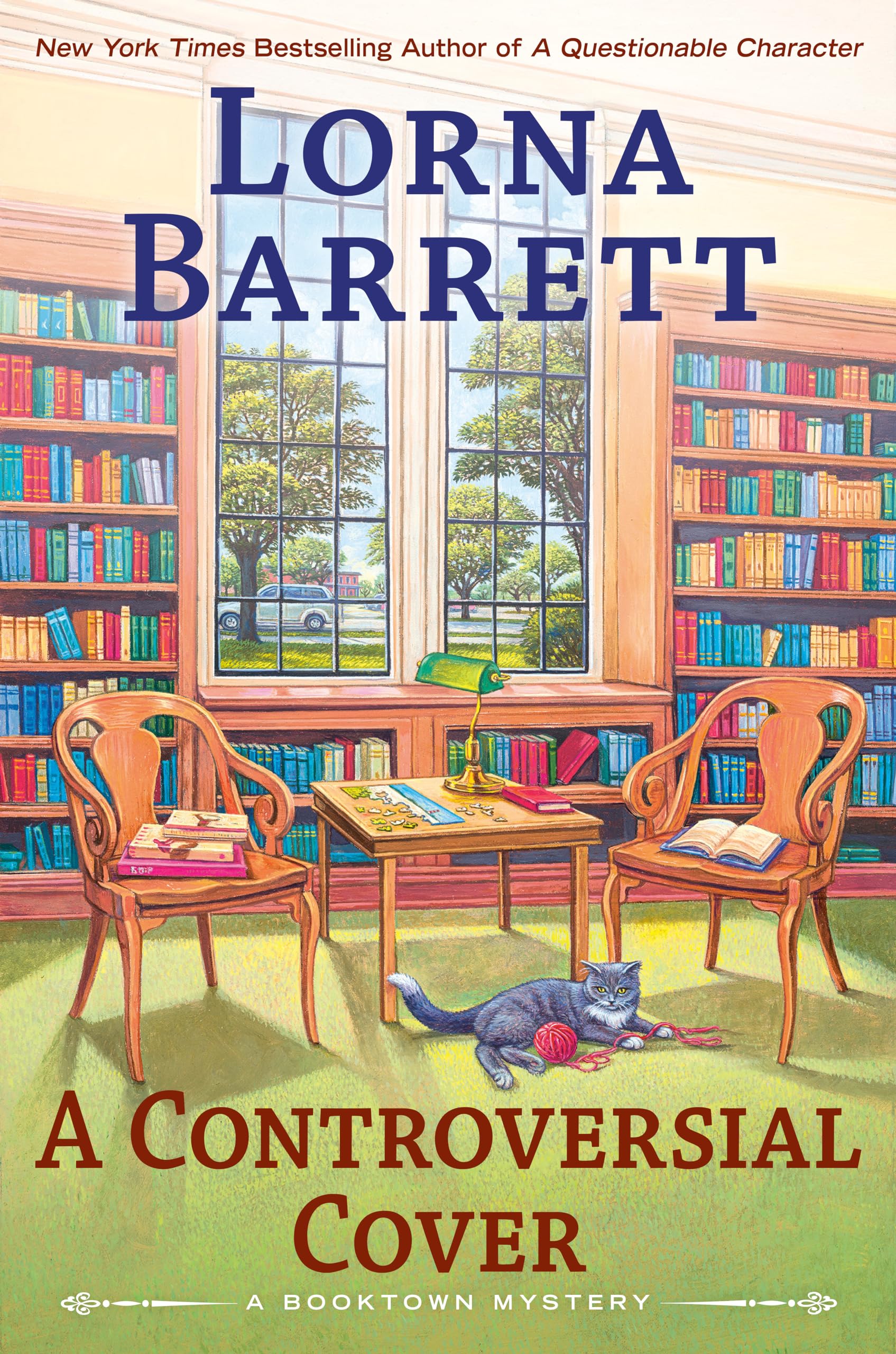 A Controversial Cover (Booktown Mystery). Barrett 9780593549445 Free Shipping>|