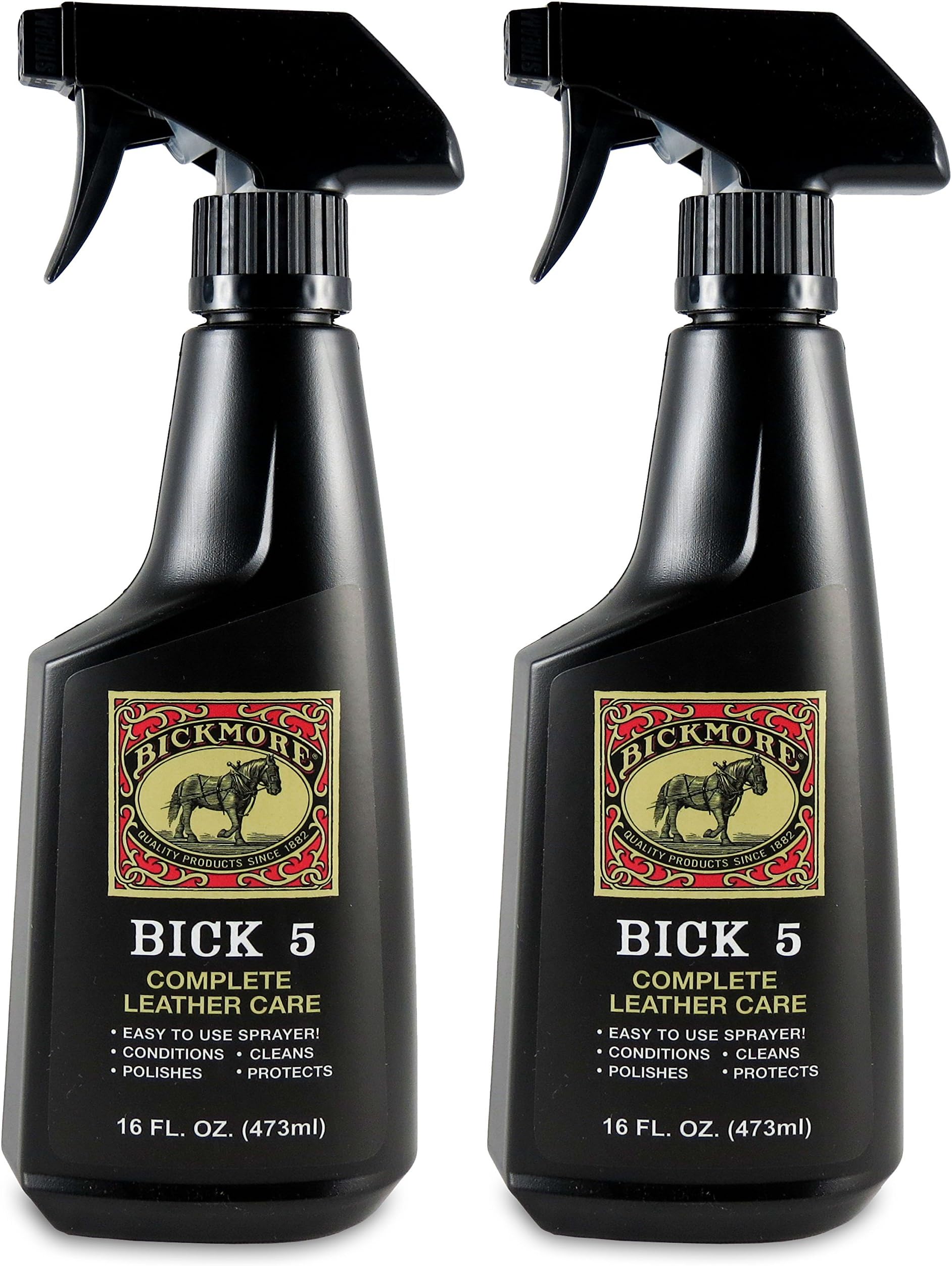 Bickmore Bick 5 Leather Cleaner & Conditioner 16oz Spray (2-Pack) Complete Leather Care