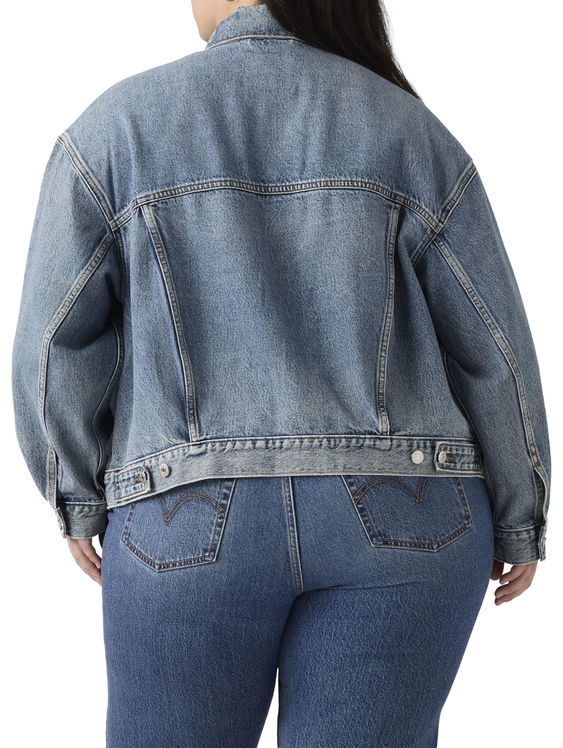 Levi's Plus Size 90s Sherpa Trucker Camisa para Mujer
