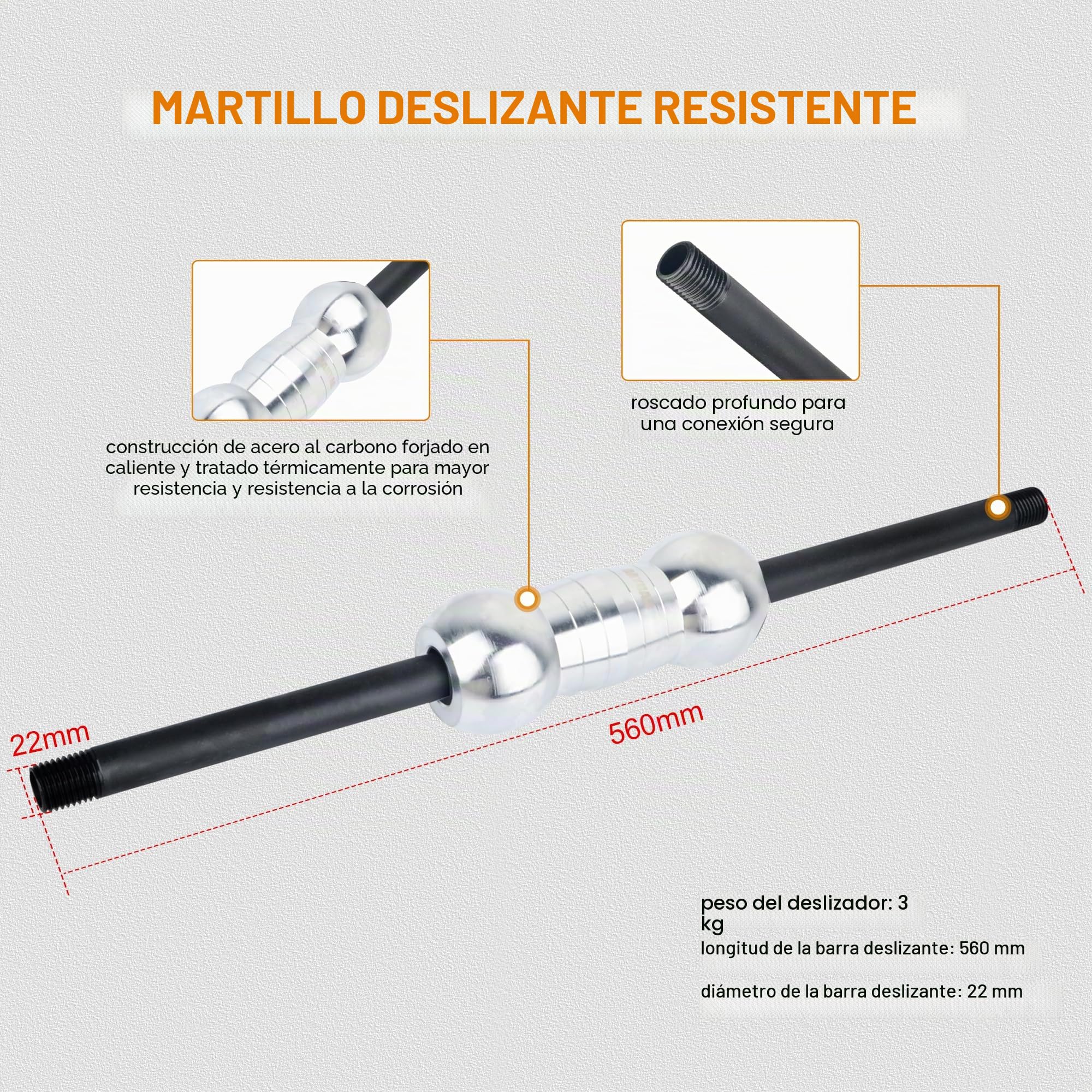 DAYUAN Juego de 13 herramientas de reparación de abolladuras con martillo deslizante, kit de herramientas de reparación de abolladuras de carrocería de coche, kit de herramientas de reparación de