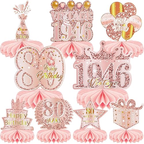 Miniatura 18 de 9 piezas de decoración de 40 cumpleaños para hombres y mujeres, decoraciones de mesa de feliz cumpleaños 40, decoraciones de mesa de cumpleaños