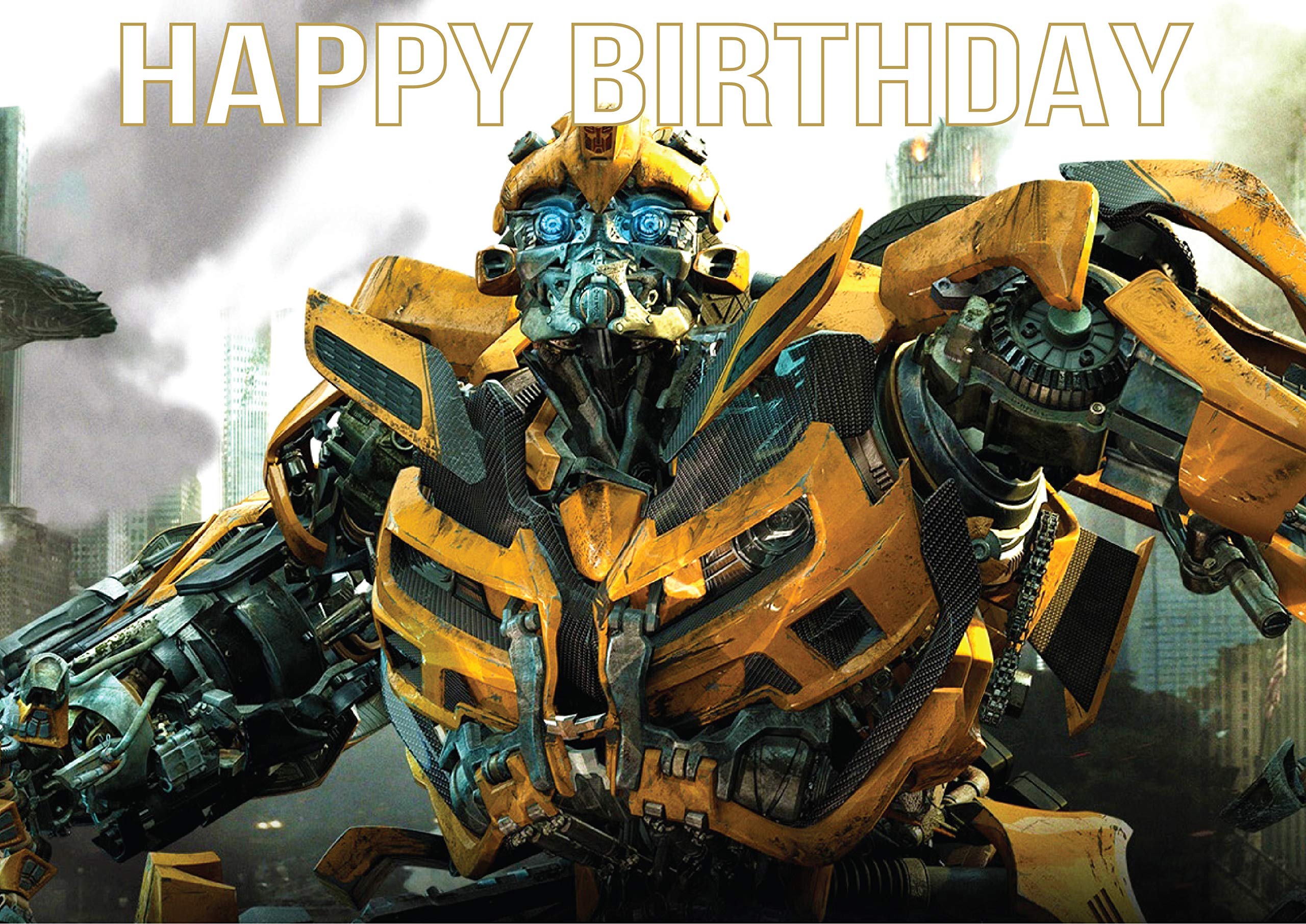 Buy 8.3 x 11.7 Inch Edible Square Cake Toppers – Transformers