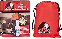 Vista 7 de Collector Protector Kit limpiador de discos de vinilo, incluye cepillo de terciopelo suave estilo 70, solución de limpieza LP, cepillo para lápiz