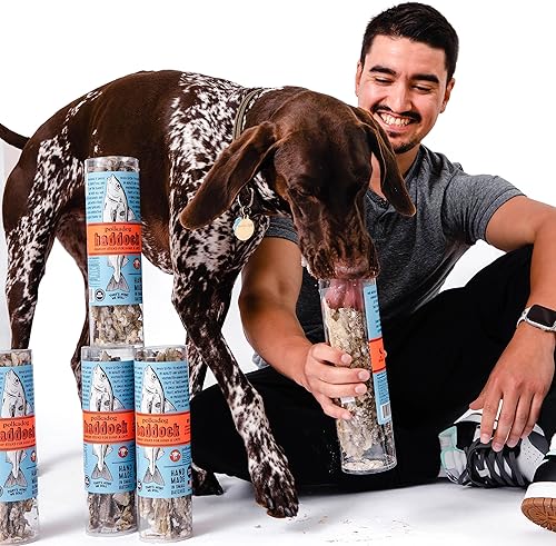 Miniatura 5 de Polkadog Haddock Skins - Golosinas para perros y gatos, aperitivos para gatos, golosinas crujientes y totalmente naturales para perros, gatos,