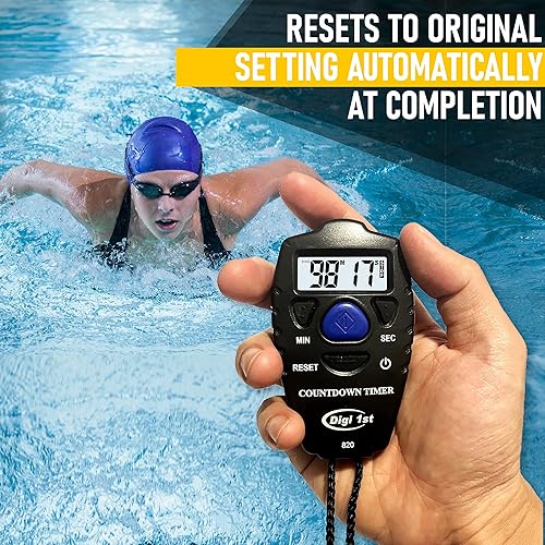 Miniatura 6 de T-820 Temporizador de cuenta regresiva portátil de 99 minutos, color negro