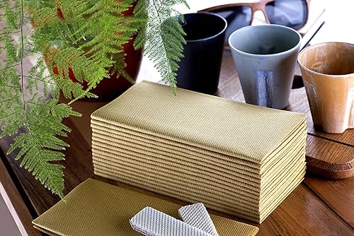 Vista 30 de Servilletas de papel azules Tela desechable de lino como servilletas de cena Toallas de mano Toallas de mano Servilletas de papel suaves