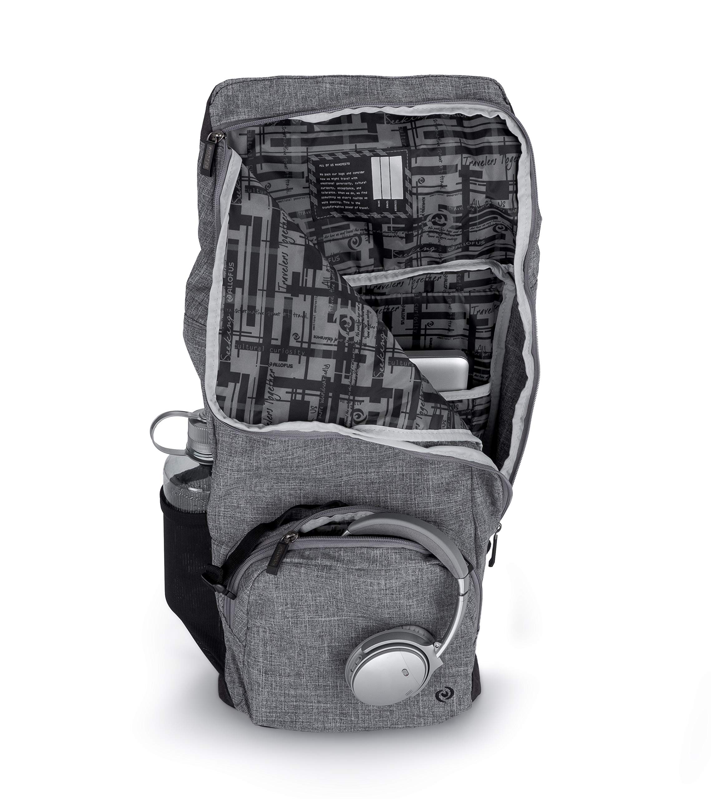 all of us cruiser laptop backpack All Us Cruiser Lightweight Unisex Laptop Backpack Foldover Flap L-Shaped  Side Access Zipper (Heather Gray) : Amazon.com.au: Computers