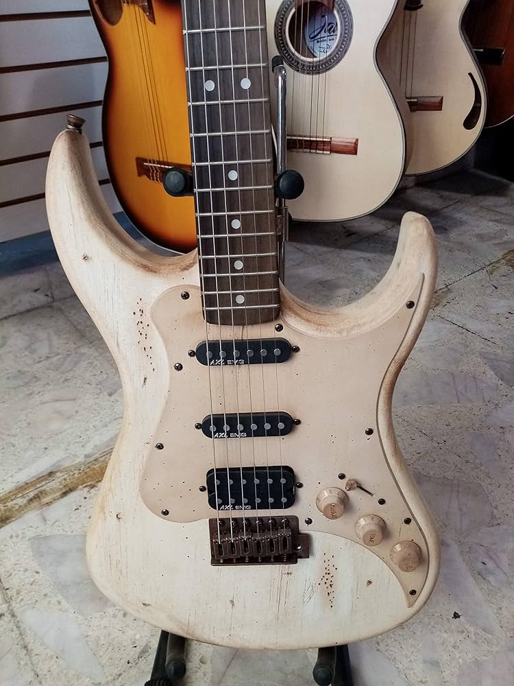 AXL Badwater SRO Electric Guitar, Crackle Blue : Amazon.com