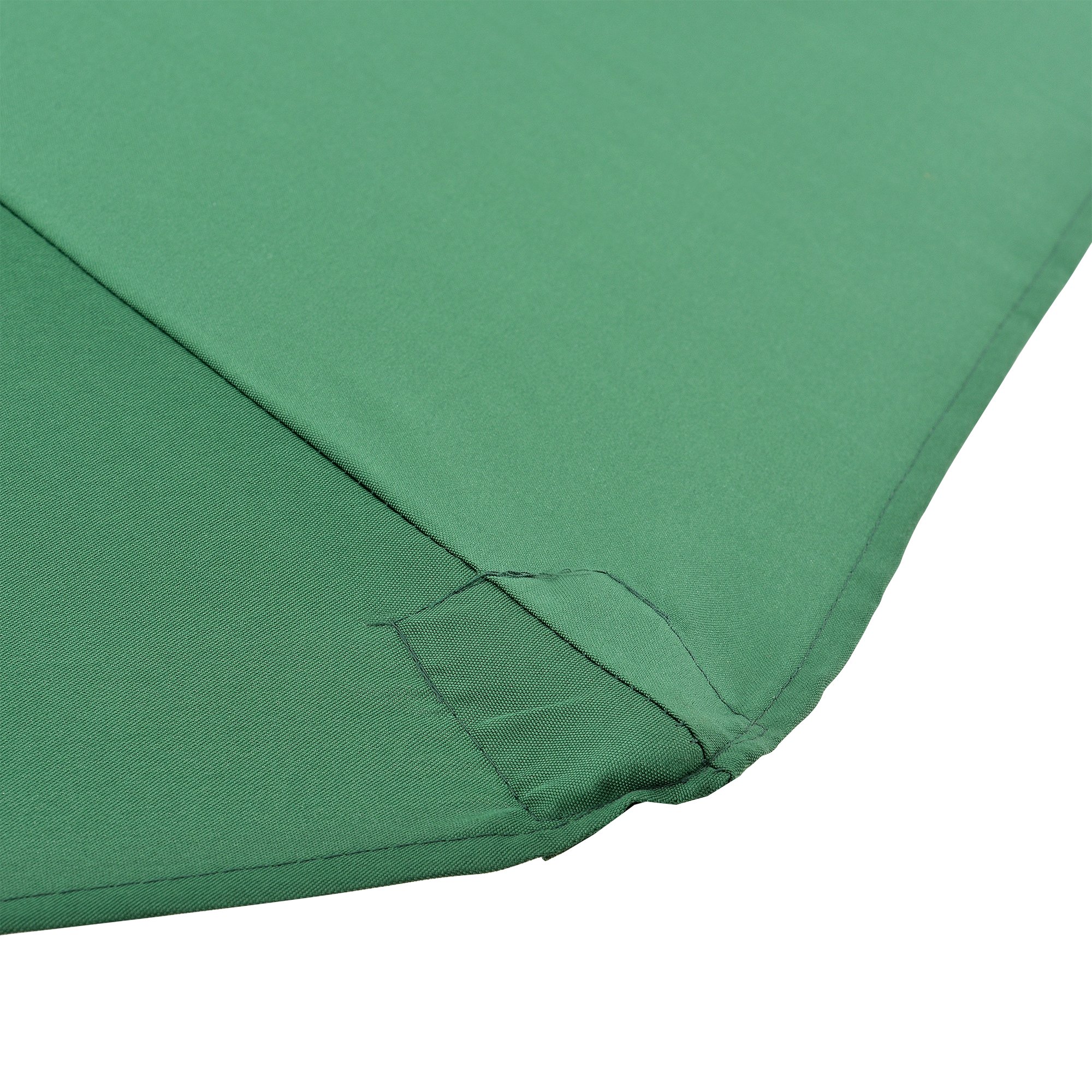 casa.pro Sombrilla de Media Pantalla Eger Sombrilla Terraza Exterior con Manivela Parasol Semicircular para Jardín Acero Tejido 100% Poliéster 160 g/m² 300 x 150 x 230 cm Verde