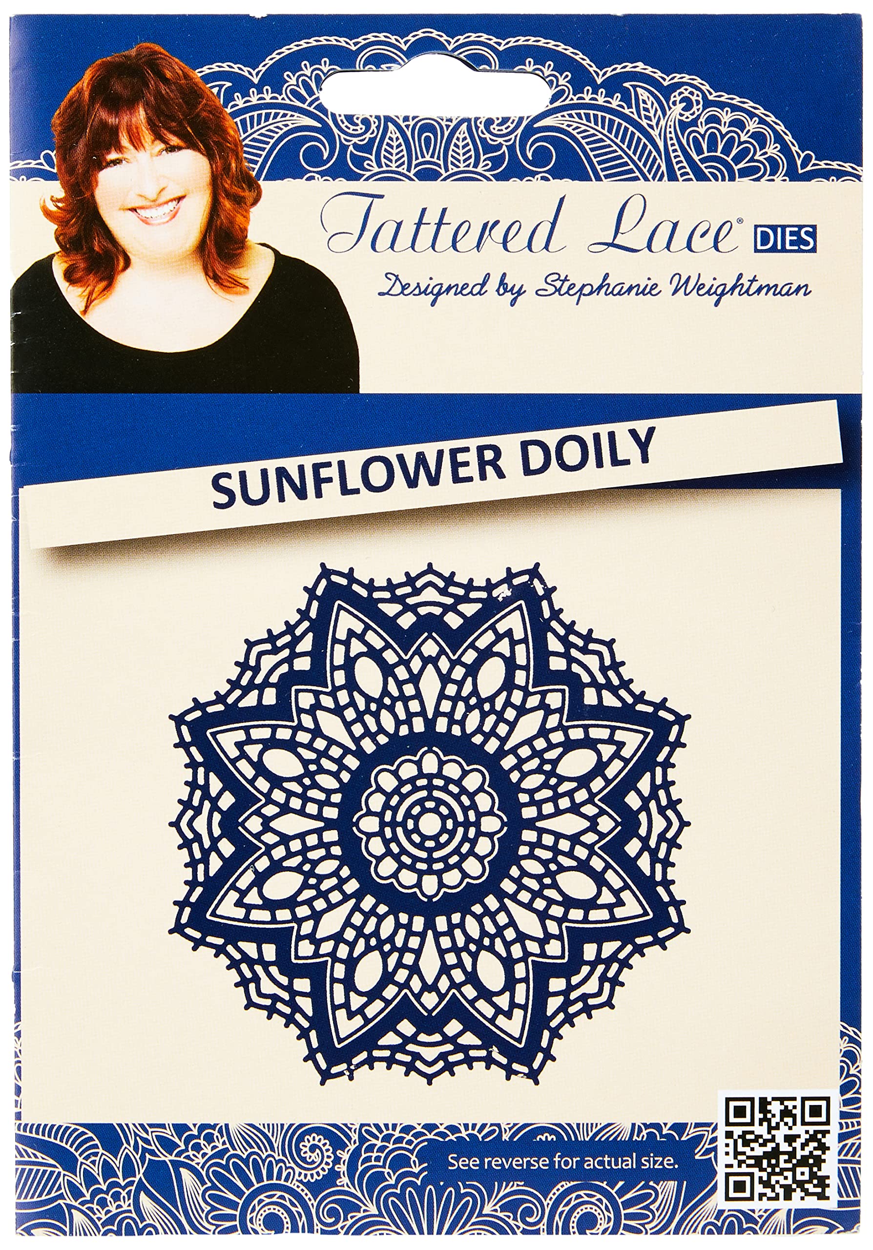 Tattered Lace Sunflower Doily Die, Silver