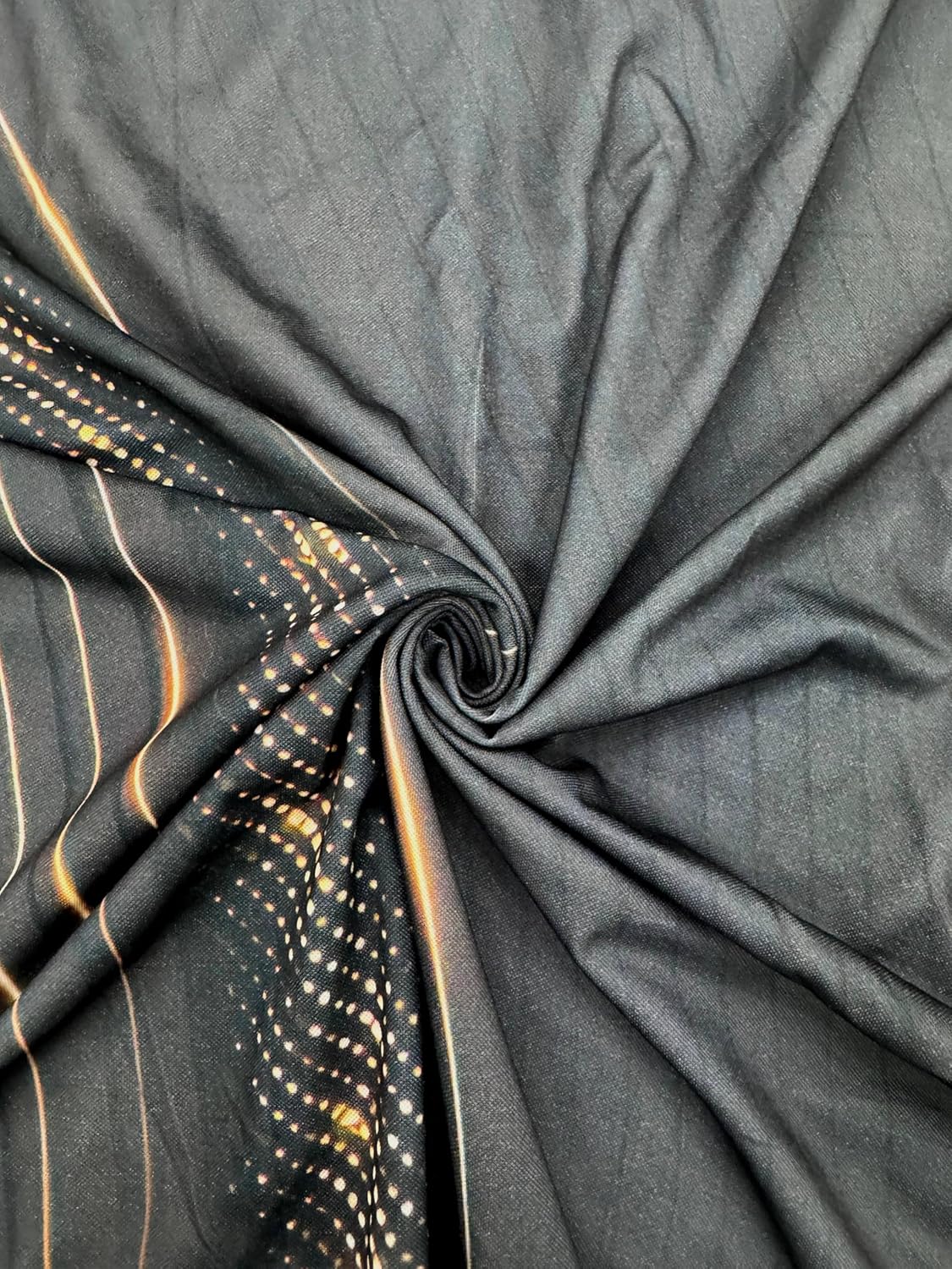 Christian Athletic Golf Polo, Black Performance Shirt with Gold Cross Design, Short Sleeve - Image 7