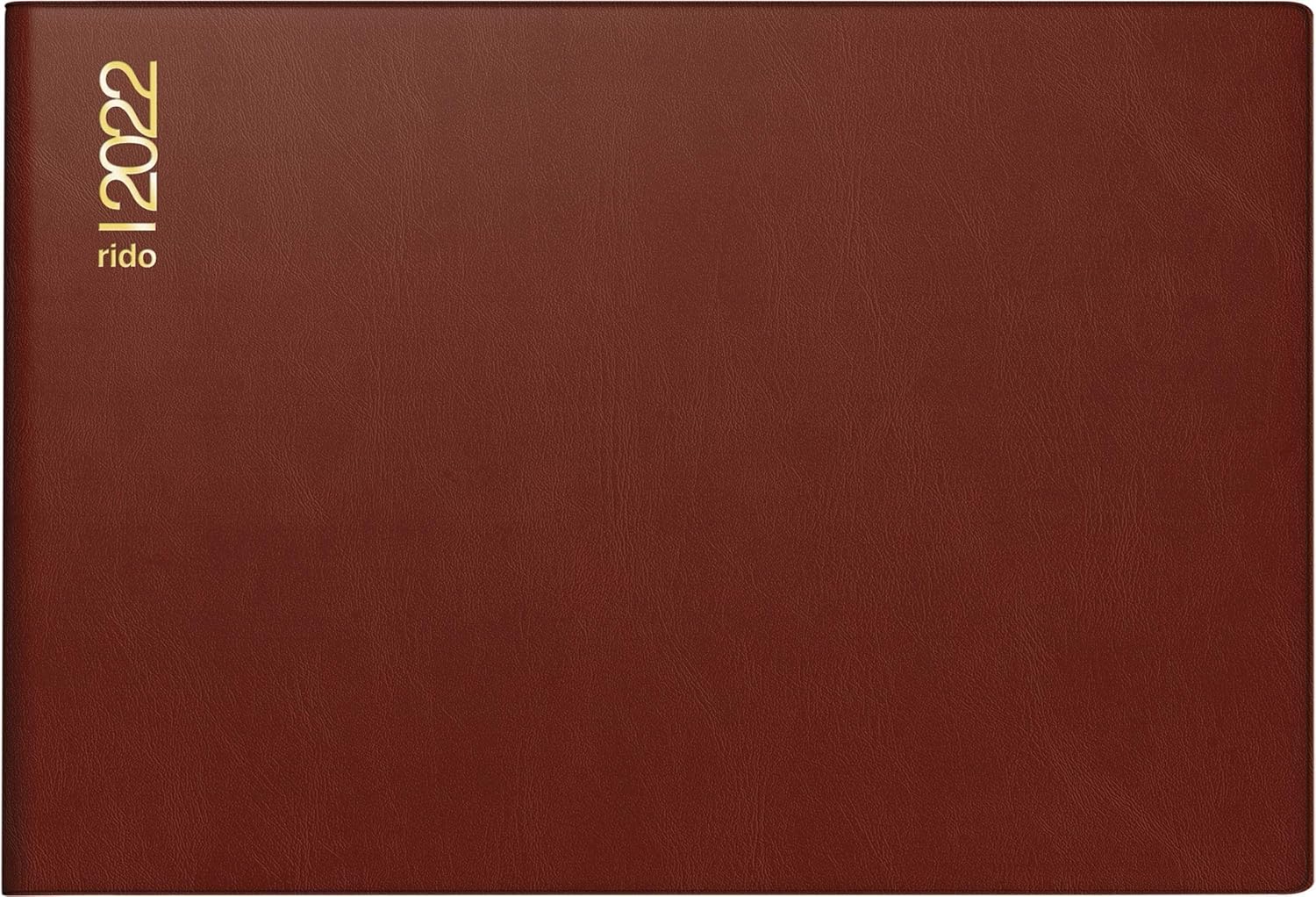 rido/idé 7017502292 Septimus Pocket Calendar, 2 Pages = 1 Week, 152 x 102 mm, Plastic Cover Bordeaux, Calendar 2022