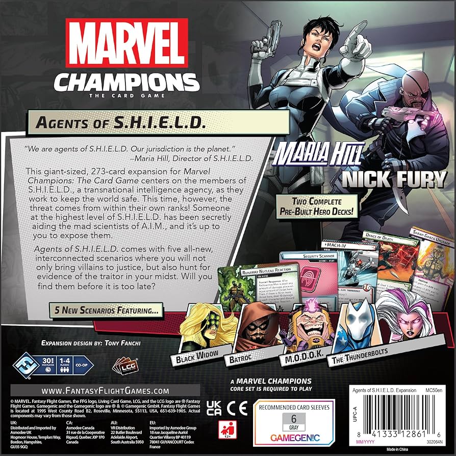 Amazon.com: Marvel Champions The Card Game Agents of S.H.I.E.L.D.
