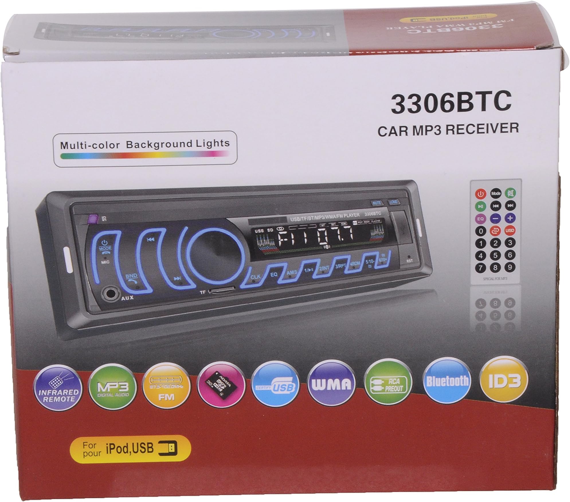 Exo Car Stereo 3306FX BT Black