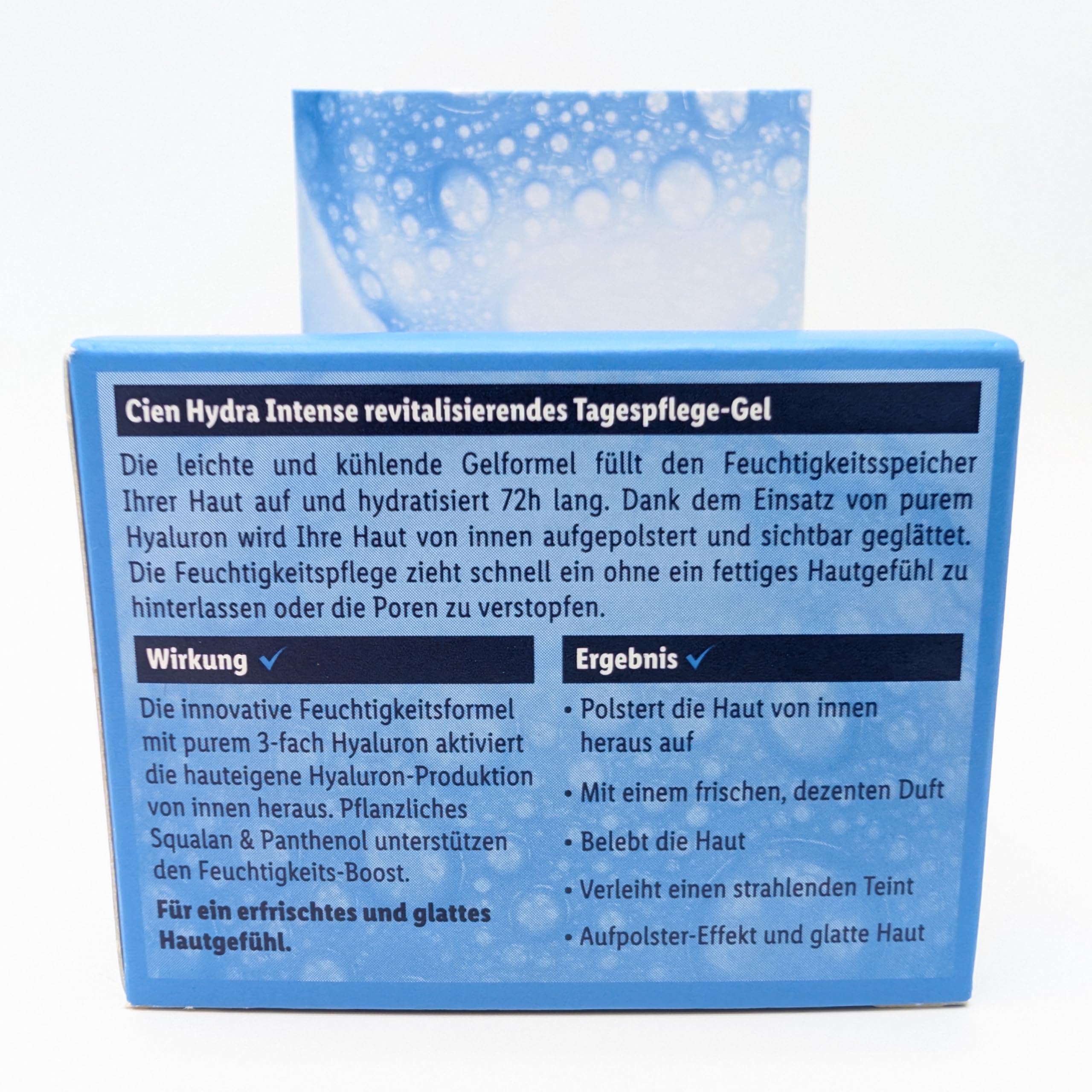 Cien Hydra Intense - Gel ialuronico a 3 strati, 1 x 50 ml