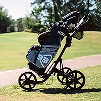 Vista 7 de Clicgear, modelo 4.0, carrito de golf para empujar, carrito de golf plegable de 3 ruedas para caminar